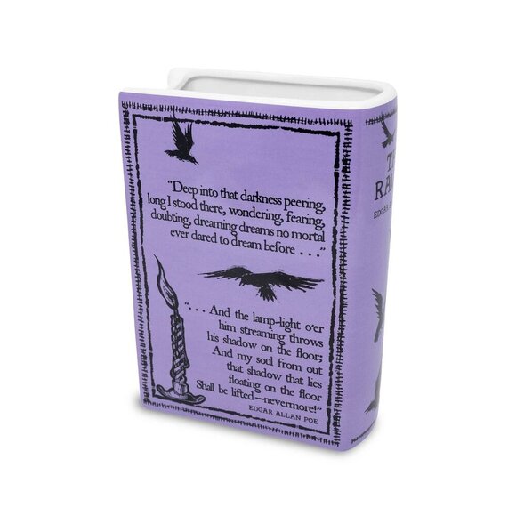 The Raven - Purple - Large Book Vase - Picture 2 of 2
